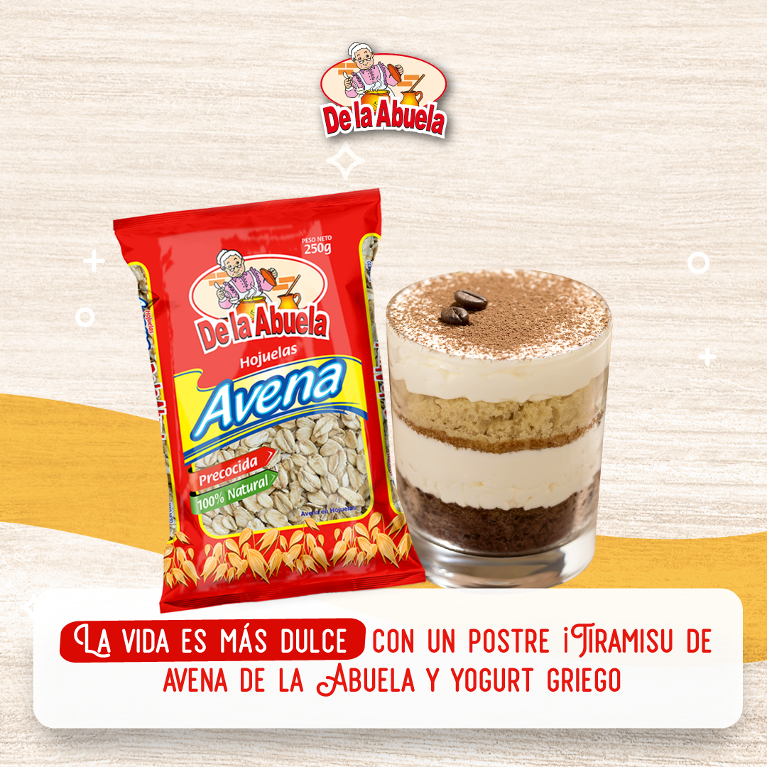 Tiramisu De Avena Y Yogurt Griego De La Abuela Con Amor